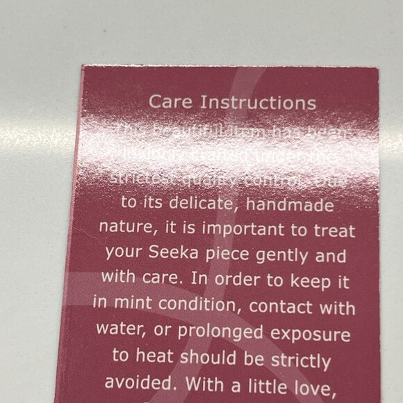 NIB SEEKA QUILT PIN - HAND PAINTED METALLIC FIBROUS STAINLESS STEEL RESIN ARTSY - Picture 6 of 9